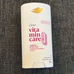 NEW Dove Vitamin Care Deodorant raspberry and rose aluminum free